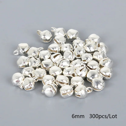 Silver Jingle Bells - Christmas Tree Ornaments 50-300 Pcs 6mm-14mm - ZOOMNSTORE