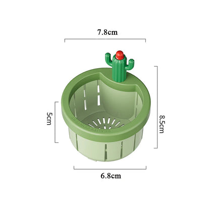 Sink Drain Strainer - Cactus Design Kitchen Filter with Automatic Dumping Basket - ZOOMNSTORE