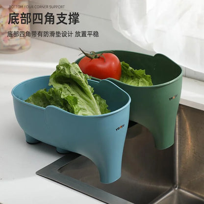 Elephant Sink Strainer - Hanging Drainer Basket for Fruits and Vegetables - ZOOMNSTORE