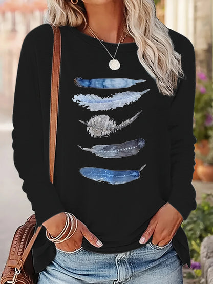 Slim Fit Womens Long Sleeve Cotton T-Shirt - Thin White Top - ZOOMNSTORE