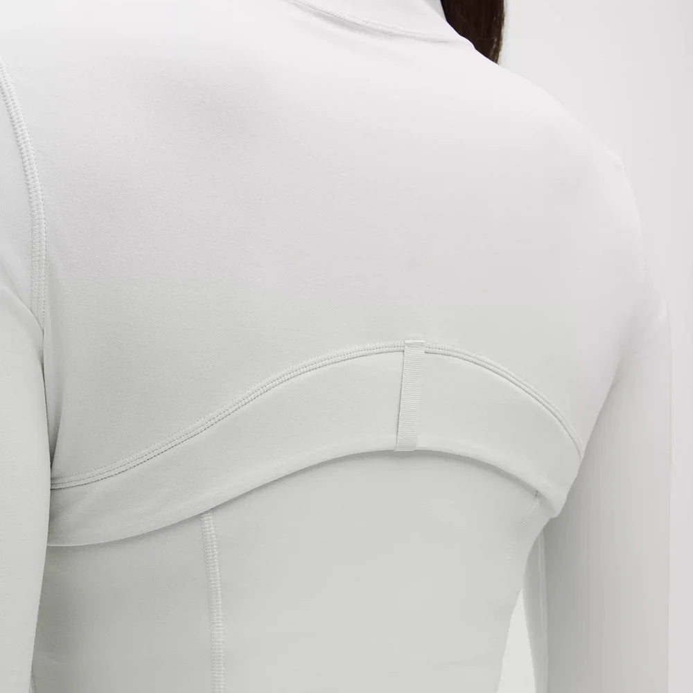 Slim-Fit Zip Jacket - Womens Long Sleeve Training Top for Running  Fitness - ZOOMNSTORE