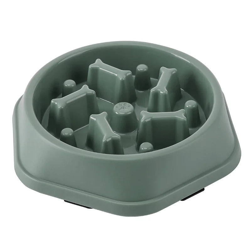 Slow Feeder Dog Bowl - Anti-Choking Non-Slip Puzzle Dish for Small to Medium Dogs - ZOOMNSTORE