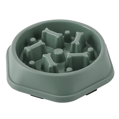 Slow Feeder Dog Bowl - Anti-Choking Non-Slip Puzzle Dish for Small to Medium Dogs - ZOOMNSTORE