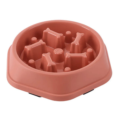 Slow Feeder Dog Bowl - Anti-Choking Non-Slip Puzzle Dish for Small to Medium Dogs - ZOOMNSTORE