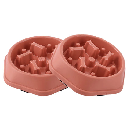 Slow Feeder Dog Bowl - Anti-Choking Non-Slip Puzzle Dish for Small to Medium Dogs - ZOOMNSTORE