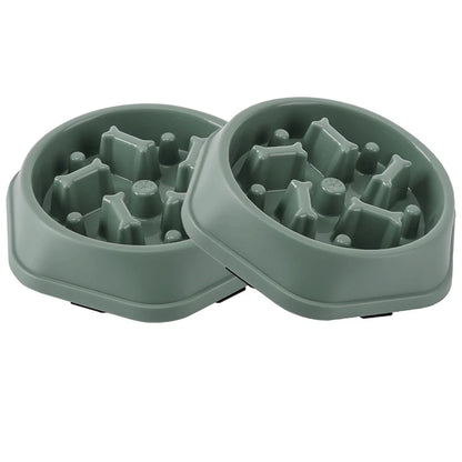 Slow Feeder Dog Bowl - Anti-Choking Non-Slip Puzzle Dish for Small to Medium Dogs - ZOOMNSTORE