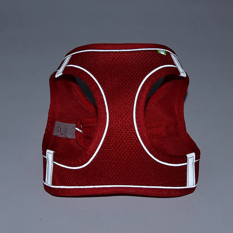 Small Dog Harness and Leash Set - Adjustable Puppy Vest for Bulldogs Chihuahuas and Pugs - ZOOMNSTORE
