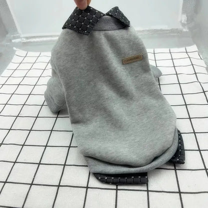 Small Dog Hoodie Jacket - Warm Winter Plaid Shirt for Puppies - ZOOMNSTORE