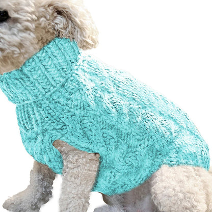Small Dog Sweater - Knitted Dog Jumper Warm Autumn Winter Pet Clothes - ZOOMNSTORE