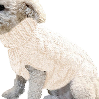 Small Dog Sweater - Knitted Dog Jumper Warm Autumn Winter Pet Clothes - ZOOMNSTORE