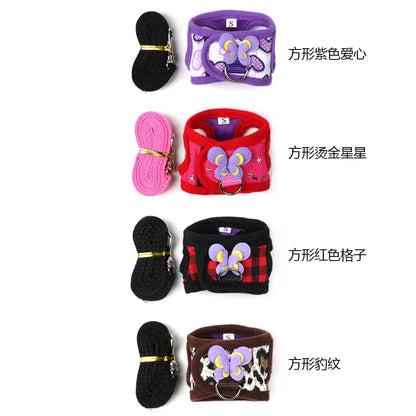 Small Pet Chest Strap Leash - Denim Corset for Chinchillas  Guinea Pigs - ZOOMNSTORE