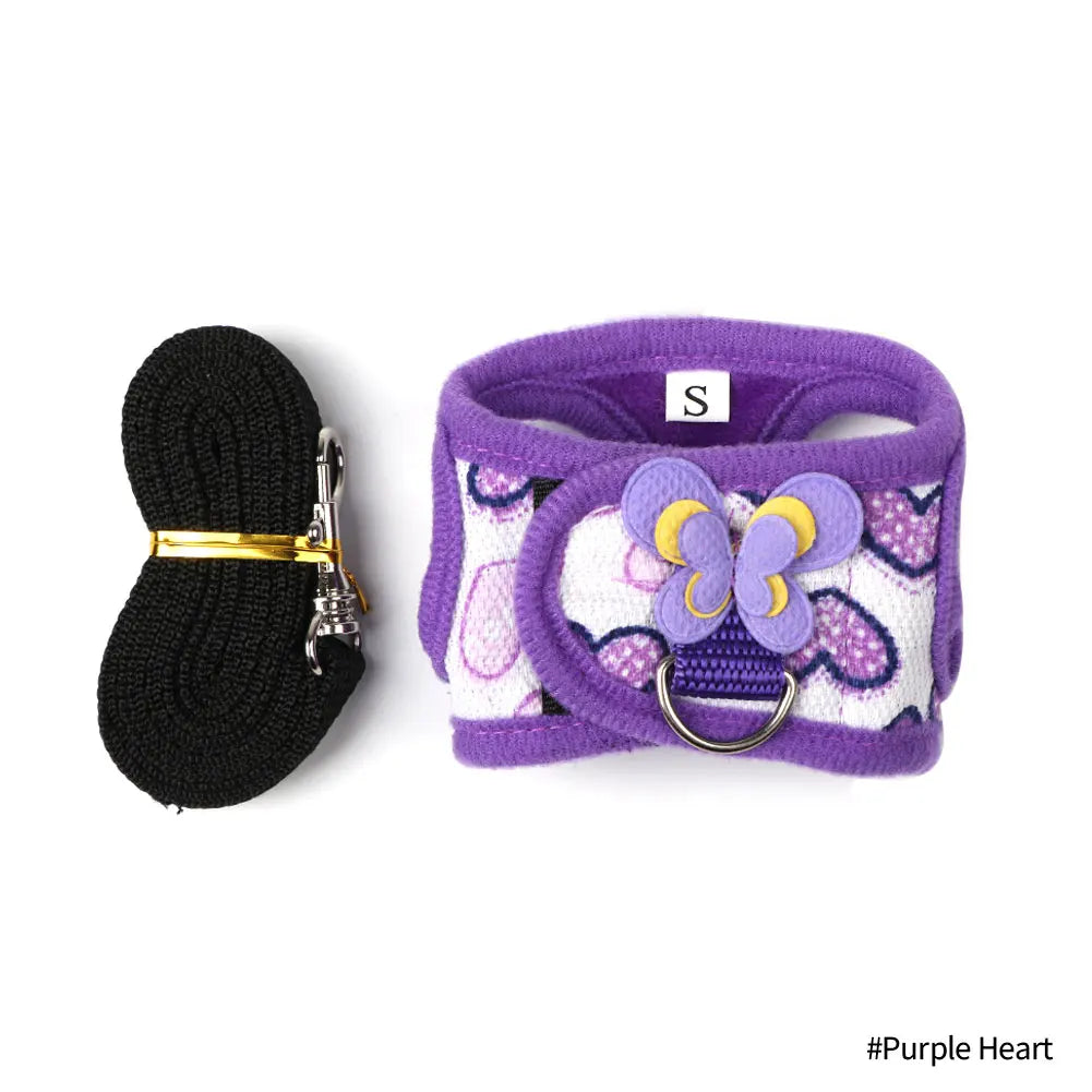Small Pet Chest Strap Leash - Denim Corset for Chinchillas  Guinea Pigs - ZOOMNSTORE