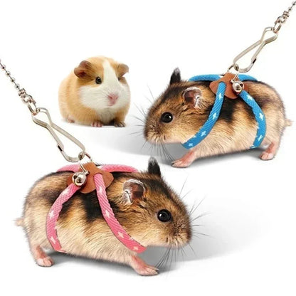 Adjustable Soft Strap Leash for Small Pets - Birds Parrots Mice Hamsters Ferrets Rats and Pigs - ZOOMNSTORE
