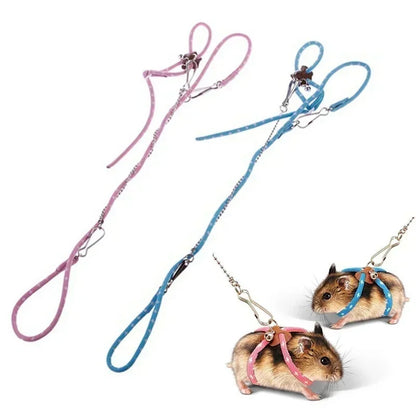 Adjustable Soft Strap Leash for Small Pets - Birds Parrots Mice Hamsters Ferrets Rats and Pigs - ZOOMNSTORE