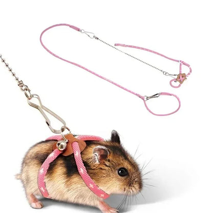 Adjustable Soft Strap Leash for Small Pets - Birds Parrots Mice Hamsters Ferrets Rats and Pigs - ZOOMNSTORE