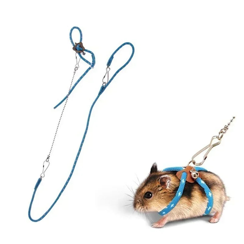 Adjustable Soft Strap Leash for Small Pets - Birds Parrots Mice Hamsters Ferrets Rats and Pigs - ZOOMNSTORE