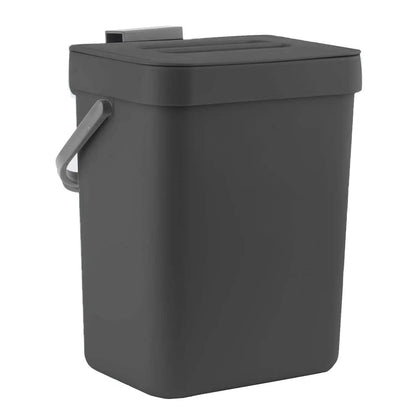 Hanging Small Trash Can with Lid - Under Sink Kitchen  Bathroom Waste Bin - ZOOMNSTORE
