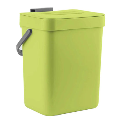 Hanging Small Trash Can with Lid - Under Sink Kitchen  Bathroom Waste Bin - ZOOMNSTORE