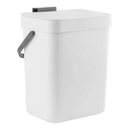 Hanging Small Trash Can with Lid - Under Sink Kitchen  Bathroom Waste Bin - ZOOMNSTORE