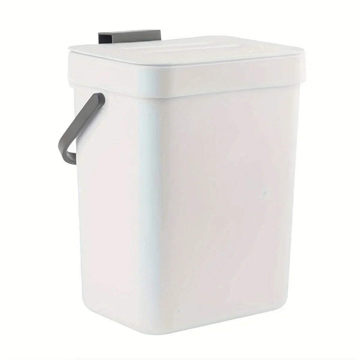Hanging Small Trash Can with Lid - Under-Sink Food Waste Bin for Kitchen and Bathroom - ZOOMNSTORE