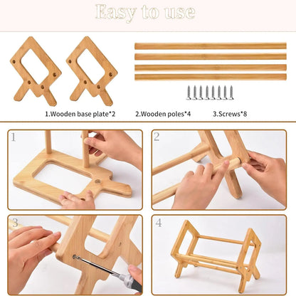 Small Wood Bookshelf - Compact Bookcase Shelf With Wooden Shelves Home Office - ZOOMNSTORE