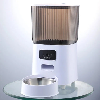 Smart Automatic Cat Feeder with Camera - 5L Double Bowls Pet Food Dispenser - ZOOMNSTORE
