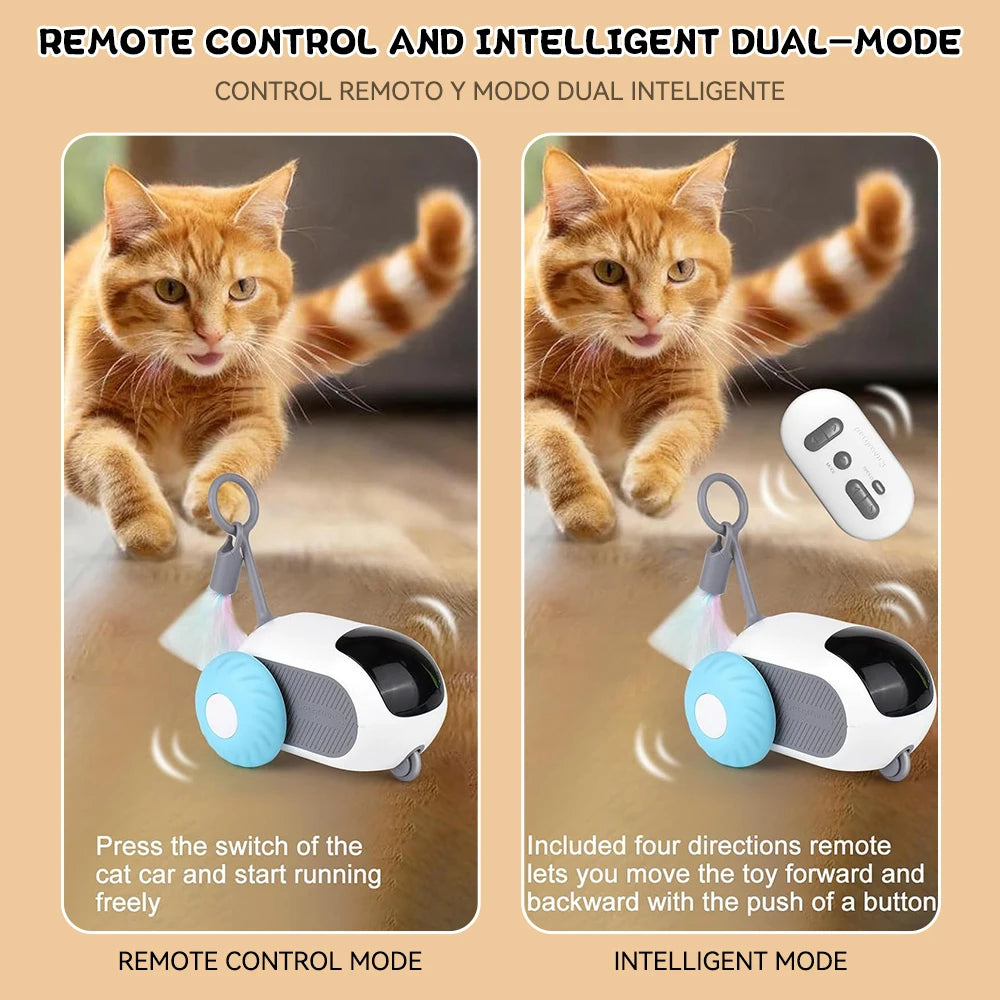 Interactive Cat Toy Car - Automatic Rolling Remote Control Ball for Indoor Cats - ZOOMNSTORE