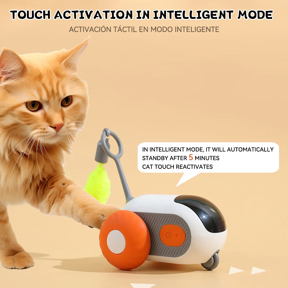 Interactive Cat Toy Car - Automatic Rolling Remote Control Ball for Indoor Cats - ZOOMNSTORE