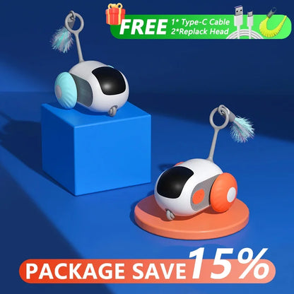 Interactive Cat Toy Car - Automatic Rolling Remote Control Ball for Indoor Cats - ZOOMNSTORE