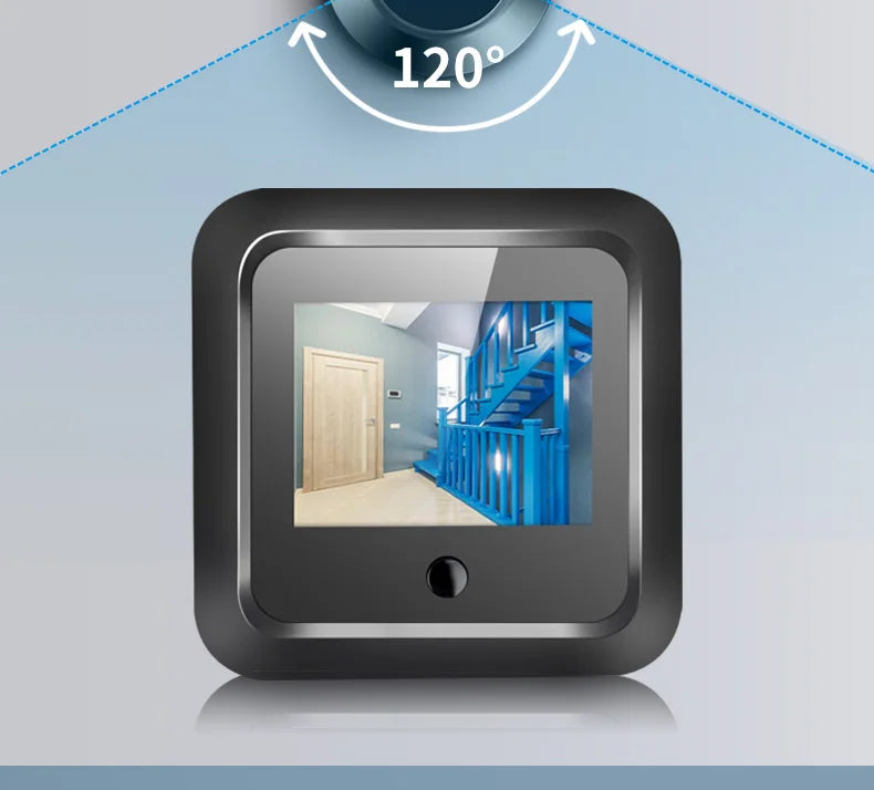 Smart Digital Door Viewer - 2.4 Inch HD Visual Doorbell With 120° Camera - ZOOMNSTORE