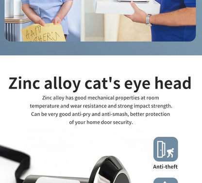 Smart Digital Door Viewer - 2.4 Inch HD Visual Doorbell With 120° Camera - ZOOMNSTORE