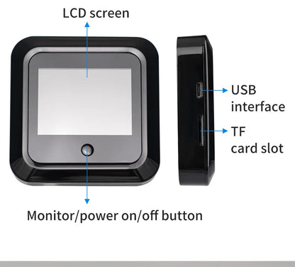 Smart Digital Door Viewer - 2.4 Inch HD Visual Doorbell With 120° Camera - ZOOMNSTORE