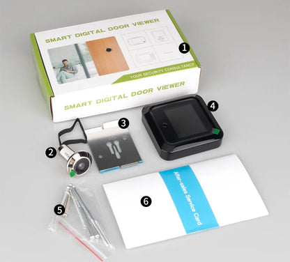 Smart Digital Door Viewer - 2.4 Inch HD Visual Doorbell With 120° Camera - ZOOMNSTORE