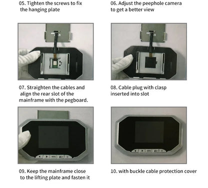 Smart Digital Door Viewer - 2.4 Inch HD Visual Doorbell With 120° Camera - ZOOMNSTORE