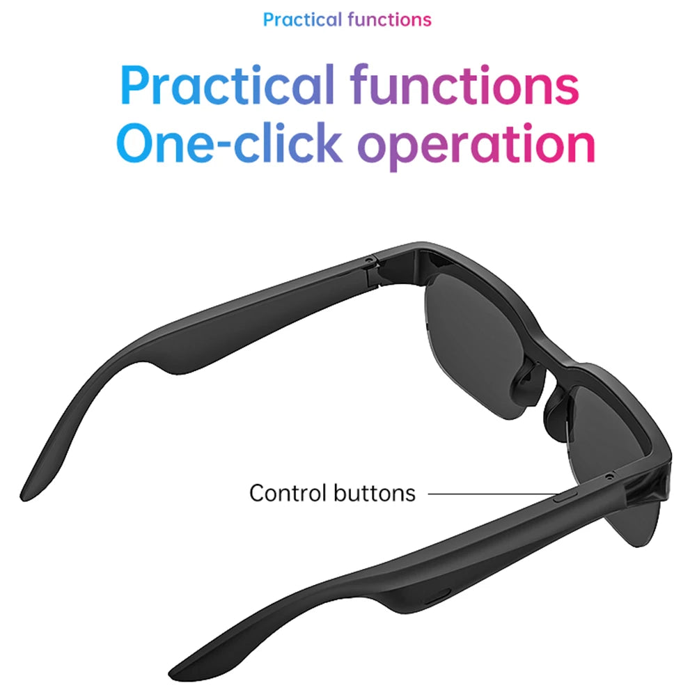 Smart Glasses AI Translator - Bluetooth Sunglasses with Hands-Free Music & UV Protection - ZOOMNSTORE