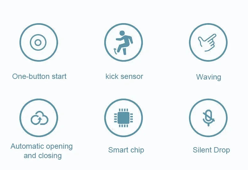 Smart Touch Trash Can - 13L Kitchen and Bathroom Waste Bin - ZOOMNSTORE