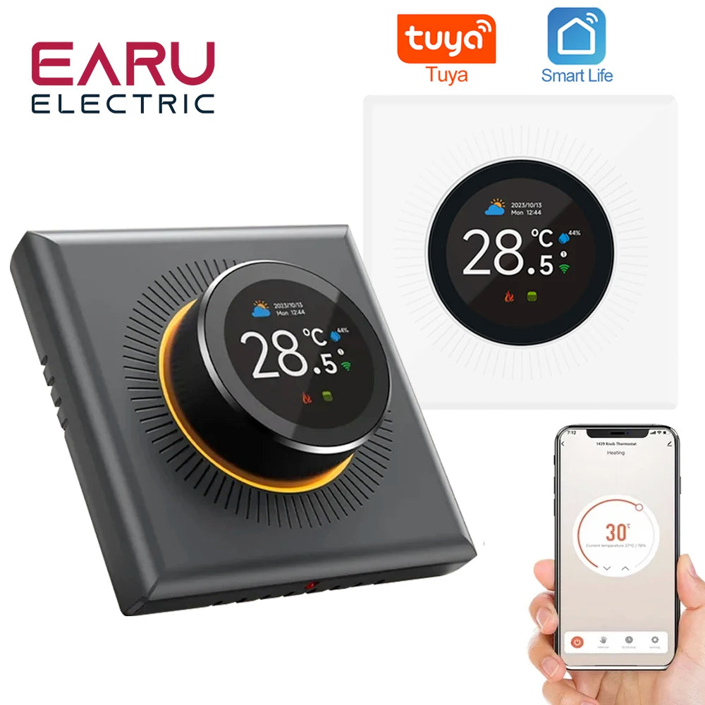 Smart Knob Thermostat - WiFi Controller for Floor Heating & Gas Boiler | Alexa Compatible - ZOOMNSTORE
