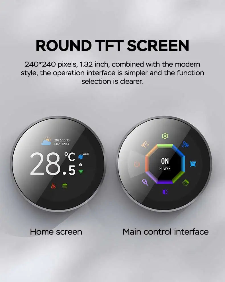 Smart Knob Thermostat - WiFi Controller for Floor Heating & Gas Boiler | Alexa Compatible - ZOOMNSTORE