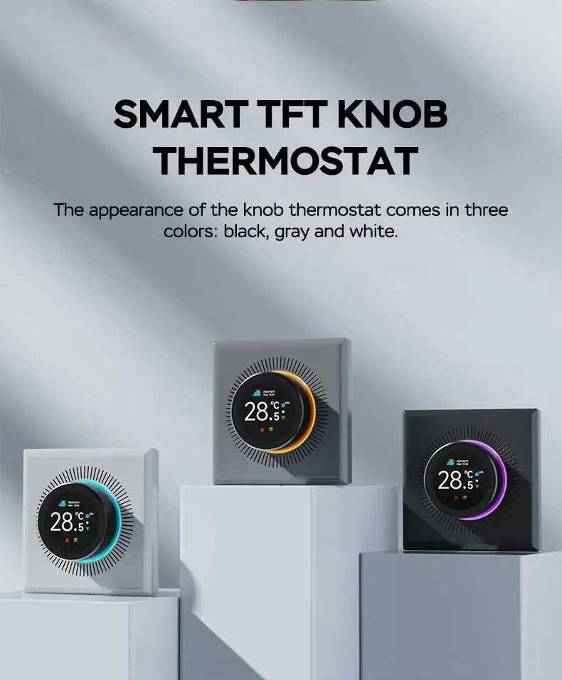 Smart Knob Thermostat - WiFi Controller for Floor Heating & Gas Boiler | Alexa Compatible - ZOOMNSTORE