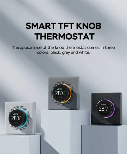 Smart Knob Thermostat - WiFi Controller for Floor Heating & Gas Boiler | Alexa Compatible - ZOOMNSTORE