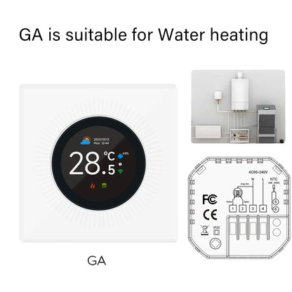 Smart Knob Thermostat - WiFi Controller for Floor Heating & Gas Boiler | Alexa Compatible - ZOOMNSTORE