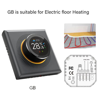 Smart Knob Thermostat - WiFi Controller for Floor Heating & Gas Boiler | Alexa Compatible - ZOOMNSTORE