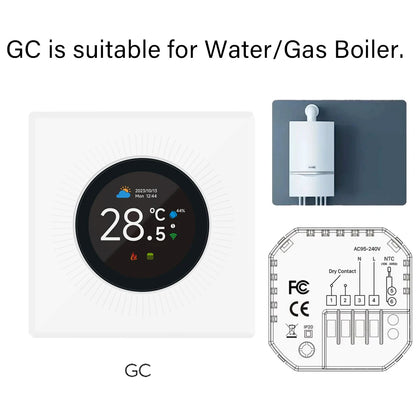 Smart Knob Thermostat - WiFi Controller for Floor Heating & Gas Boiler | Alexa Compatible - ZOOMNSTORE