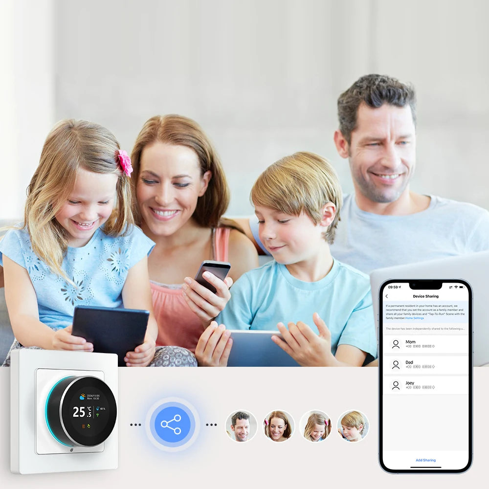 Smart Knob Thermostat – WiFi Temperature Controller for Water Heater & Gas Boiler - ZOOMNSTORE