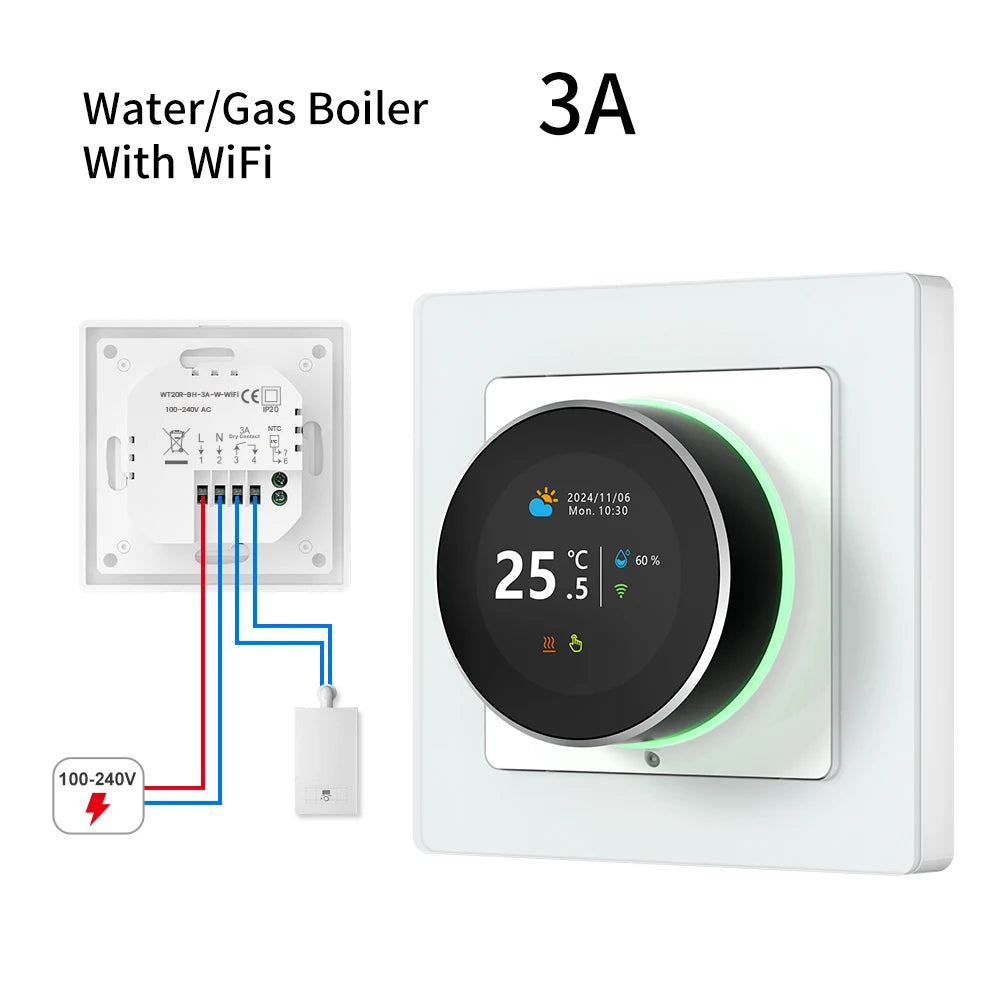 Smart Knob Thermostat – WiFi Temperature Controller for Water Heater & Gas Boiler - ZOOMNSTORE