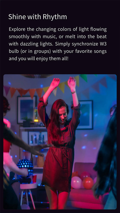 Smart Led Bulb - WiFi Voice Control Dimmable E26/E27 Multicolor Light - ZOOMNSTORE