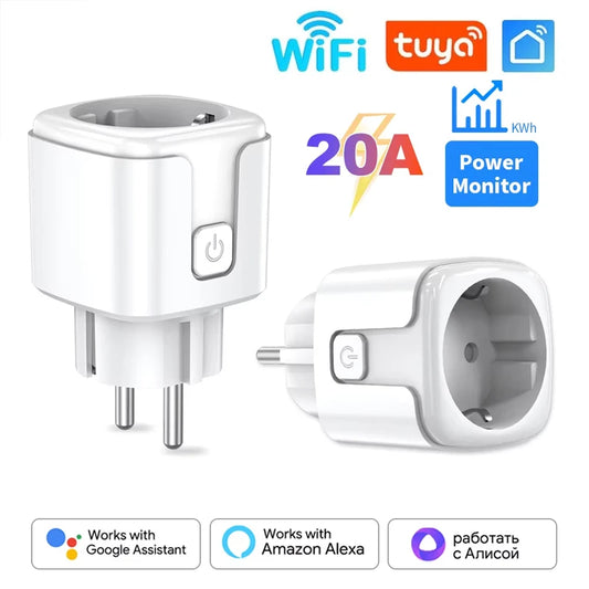 Smart Plug EU Socket With WiFi Zigbee Power Plug - 16A Remote Control Timer - ZOOMNSTORE
