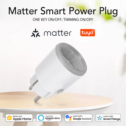Smart Power Plug - WiFi 16A Power Meter EU Outlet | Remote Control, Alexa & HomeKit - ZOOMNSTORE