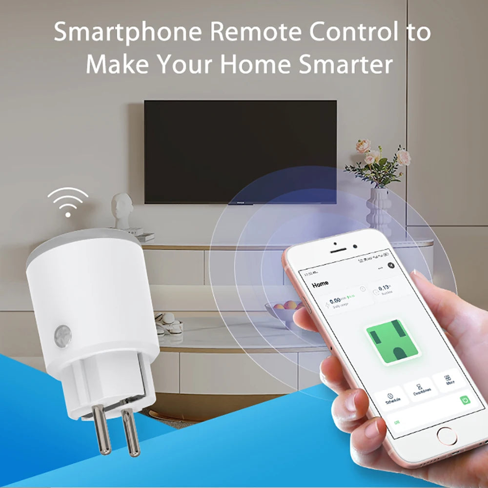 Smart Power Plug - WiFi 16A Power Meter EU Outlet | Remote Control, Alexa & HomeKit - ZOOMNSTORE