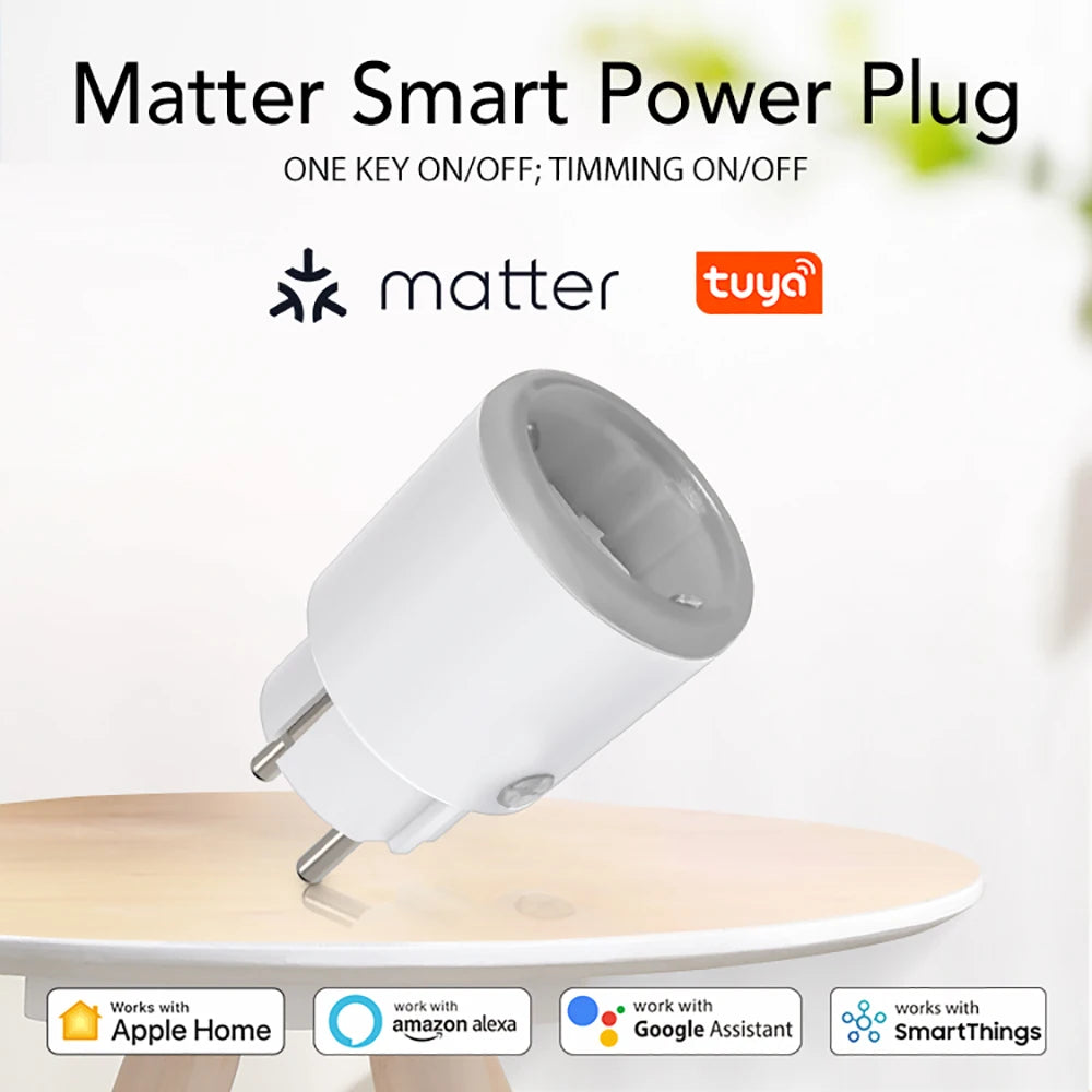 Smart Power Plug - WiFi 16A Power Meter EU Outlet | Remote Control, Alexa & HomeKit - ZOOMNSTORE